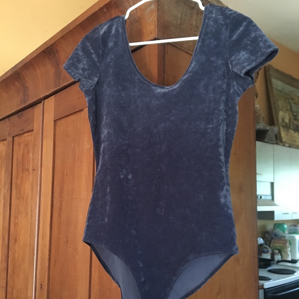American Eagle velvet bodysuit